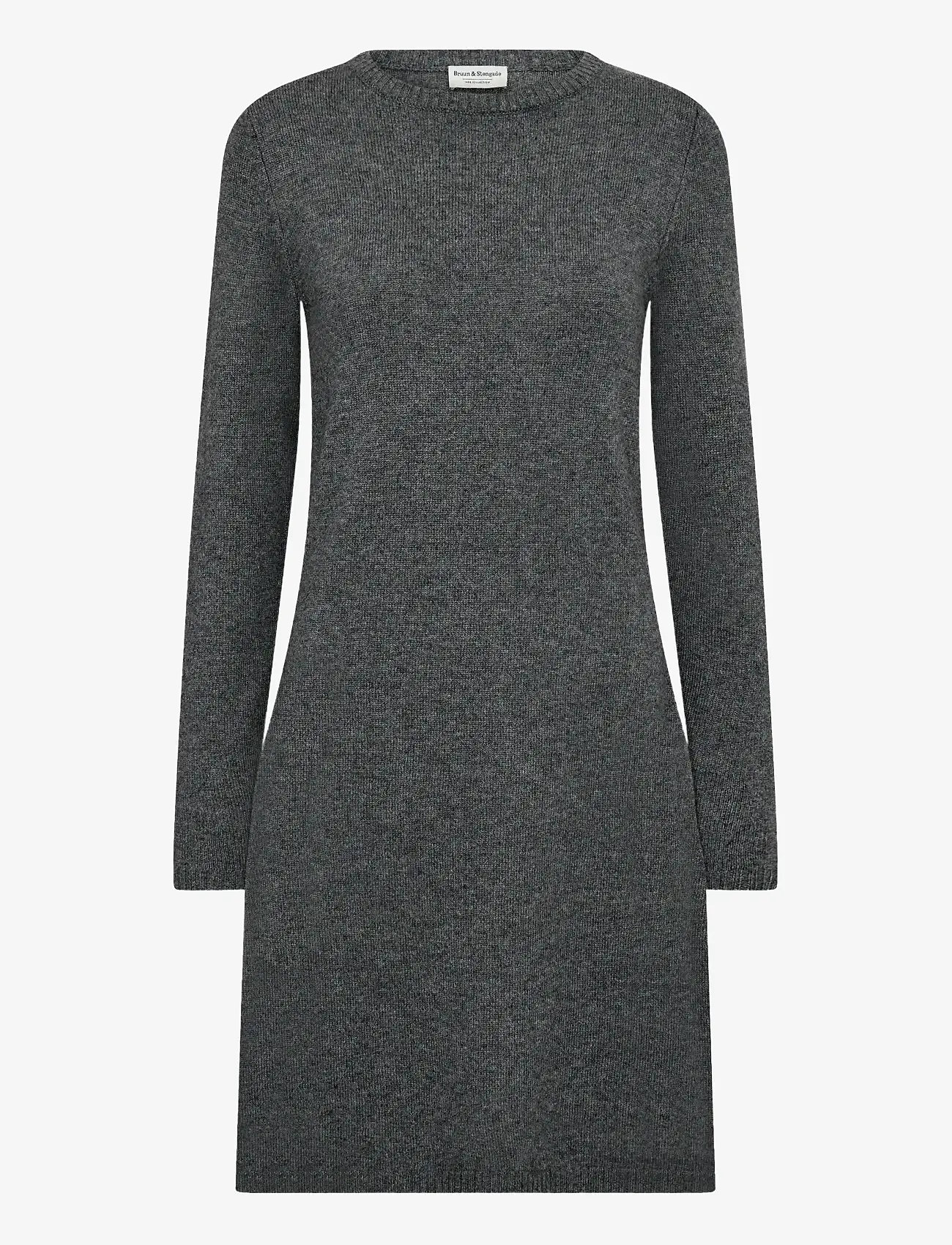 Bruun & Stengade - BS Iselin Regular Fit Dress - strikkjoler - dark grey - 1