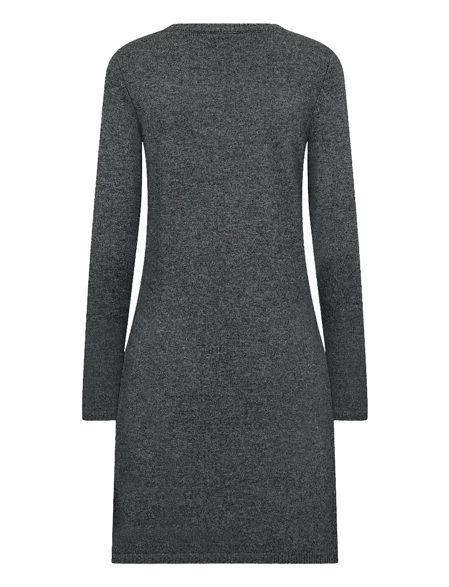 Bruun & Stengade - BS Iselin Regular Fit Dress - knitted dresses - dark grey - 2