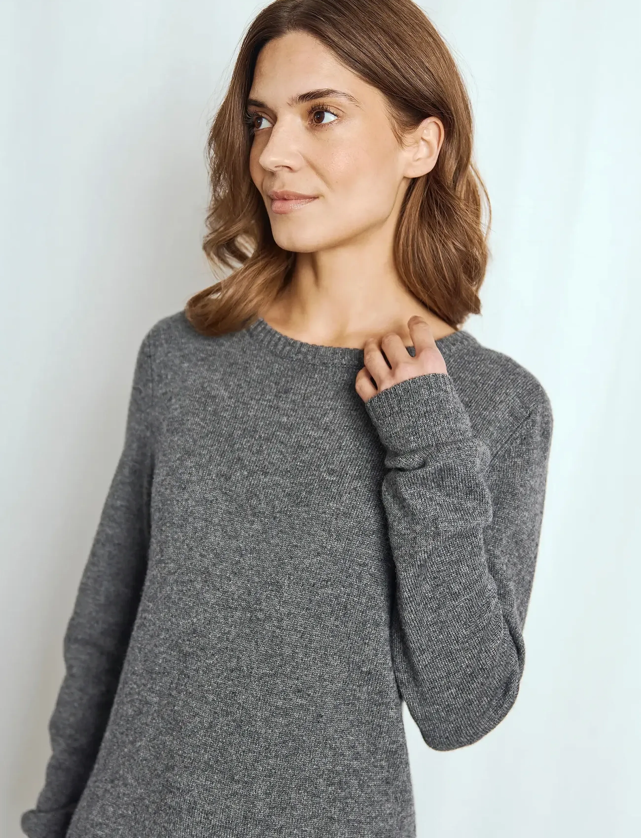 Bruun & Stengade Bs Iselin Regular Fit Dress, S, Grey, Kjoler > Knælange Og Midi, Dame