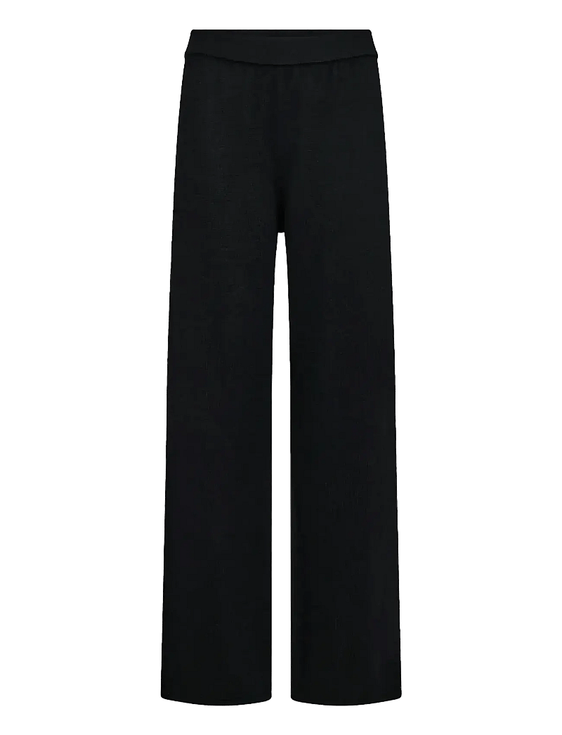 Bruun & Stengade - BS Ine Pants - raka byxor - black - 1
