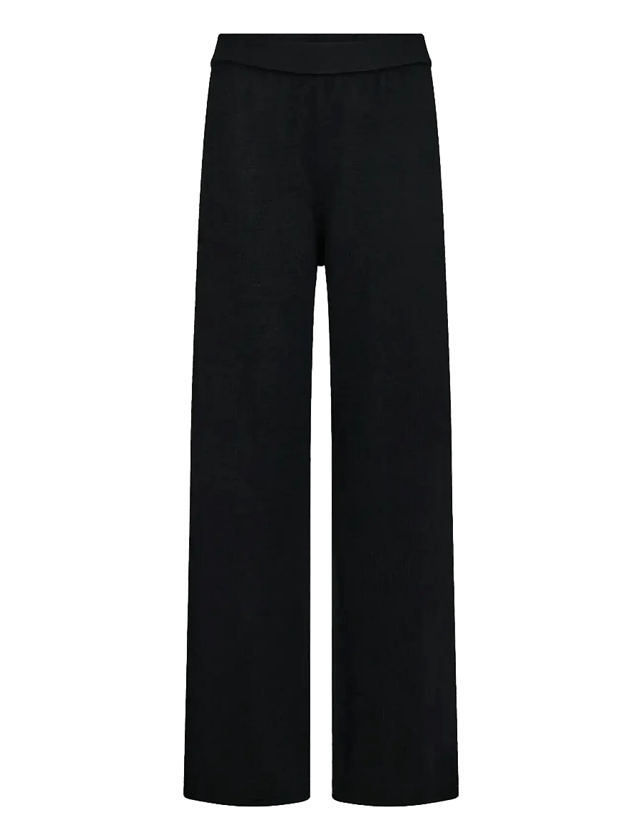 Bruun & Stengade - BS Ine Pants - tiesaus kirpimo kelnės - black - 1