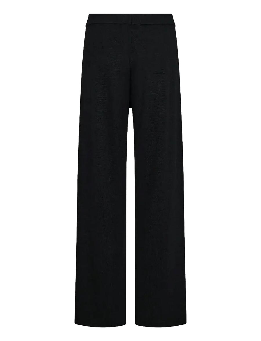 Bruun & Stengade - BS Ine Pants - tiesaus kirpimo kelnės - black - 2