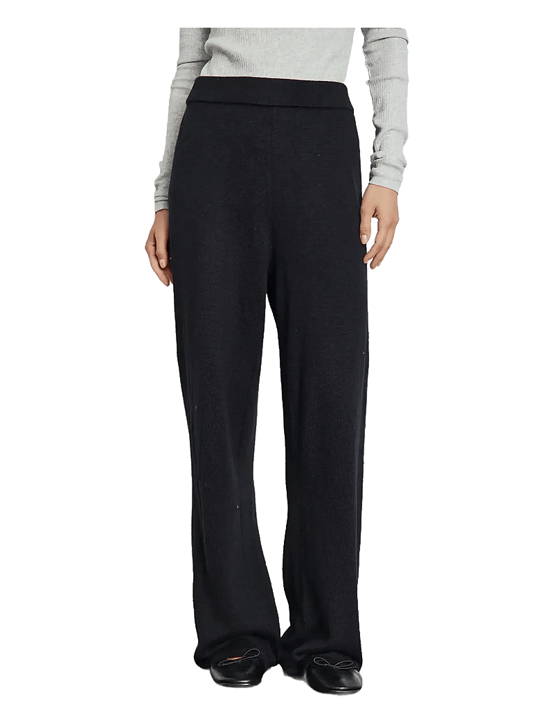 Bruun & Stengade - BS Ine Pants - raka byxor - black - 3