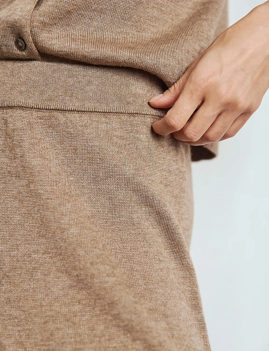 Bruun & Stengade - BS Ine Pants - hose mit geradem bein - brown - 5