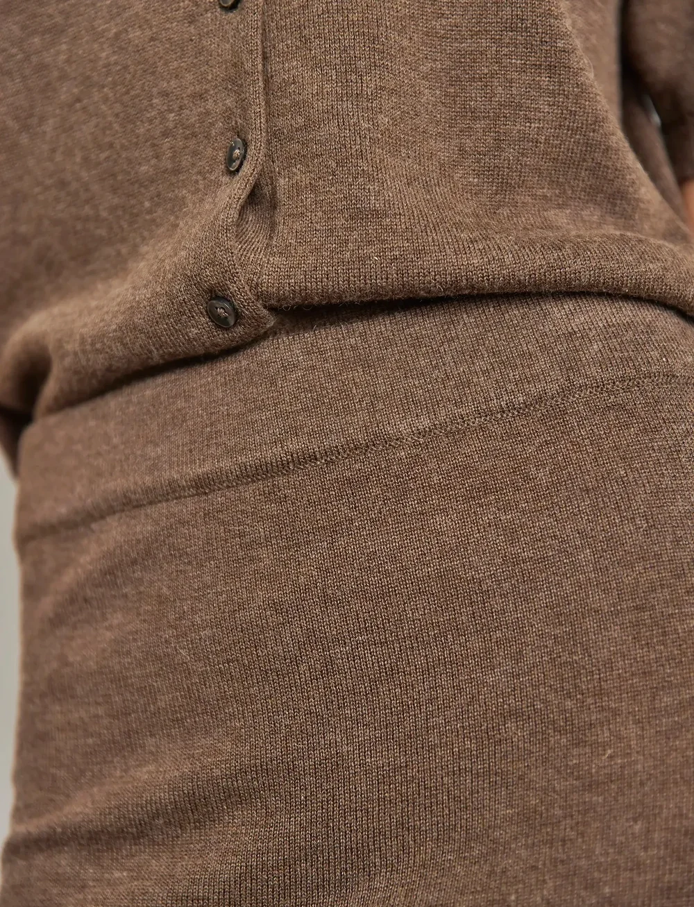 Bruun & Stengade - BS Geneva Skirt - strikkede nederdele - dark brown - 5