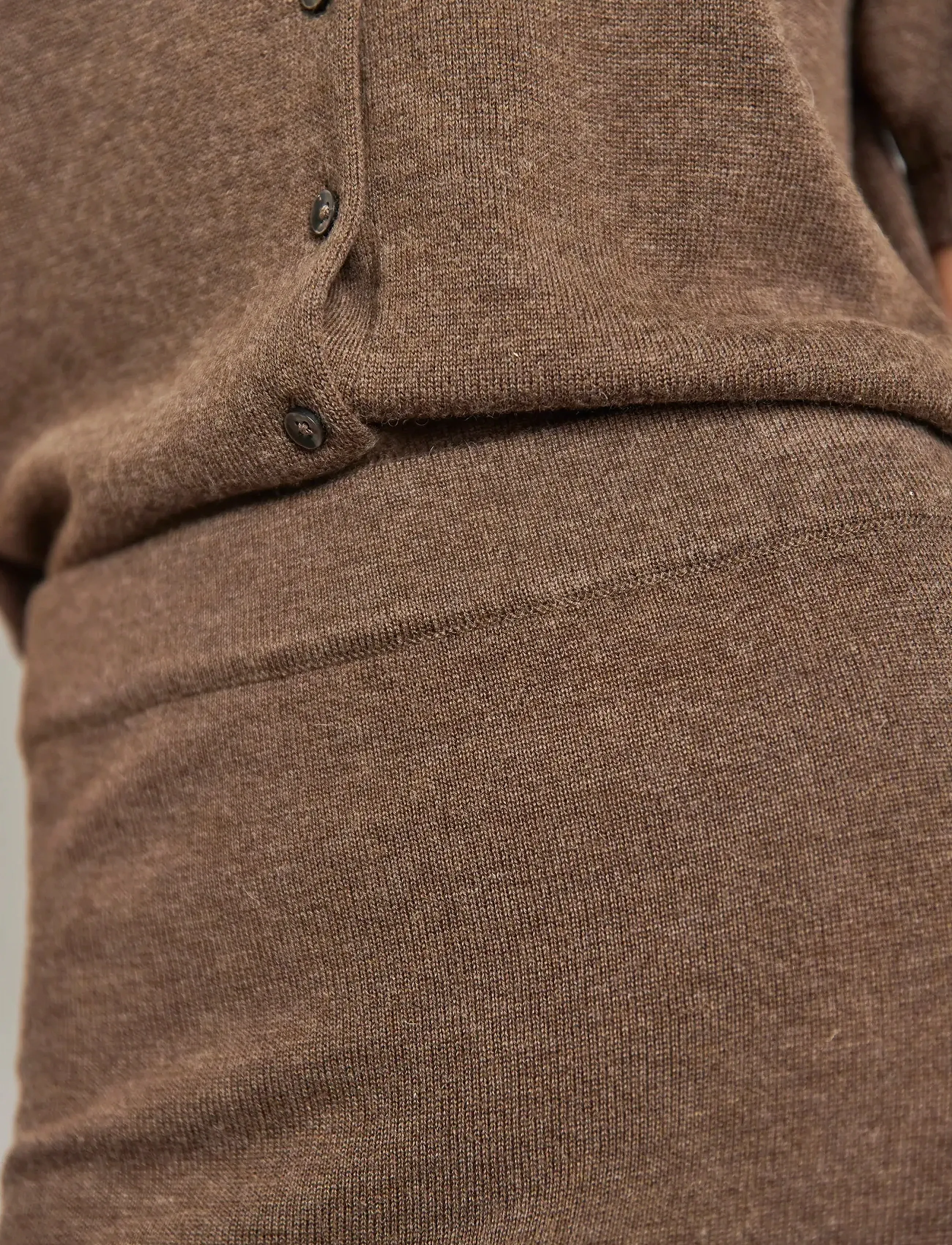 Bruun & Stengade - BS Geneva Skirt - strikkede nederdele - dark brown - 5