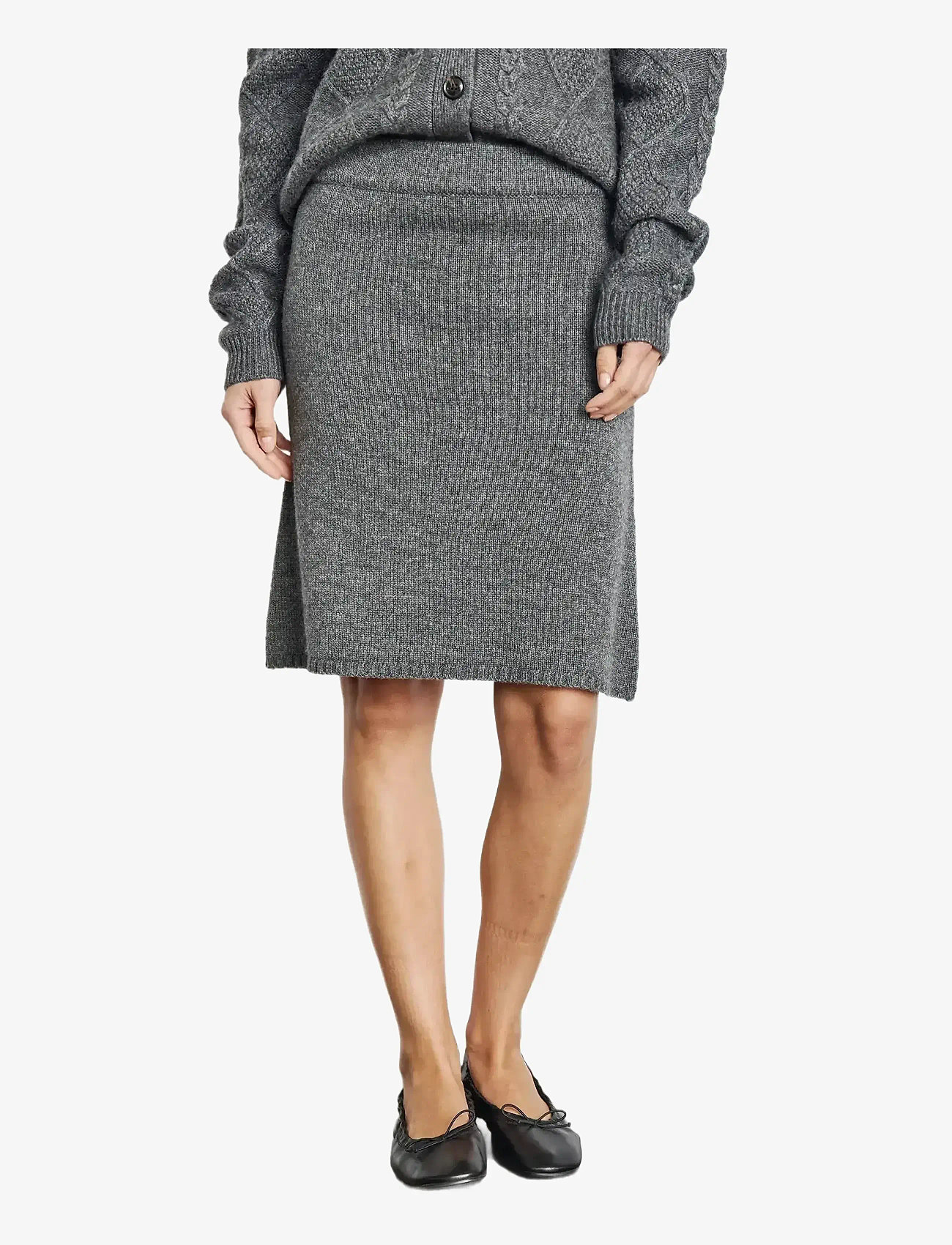 Bruun & Stengade - BS June Skirt - strickröcke - dark grey - 3