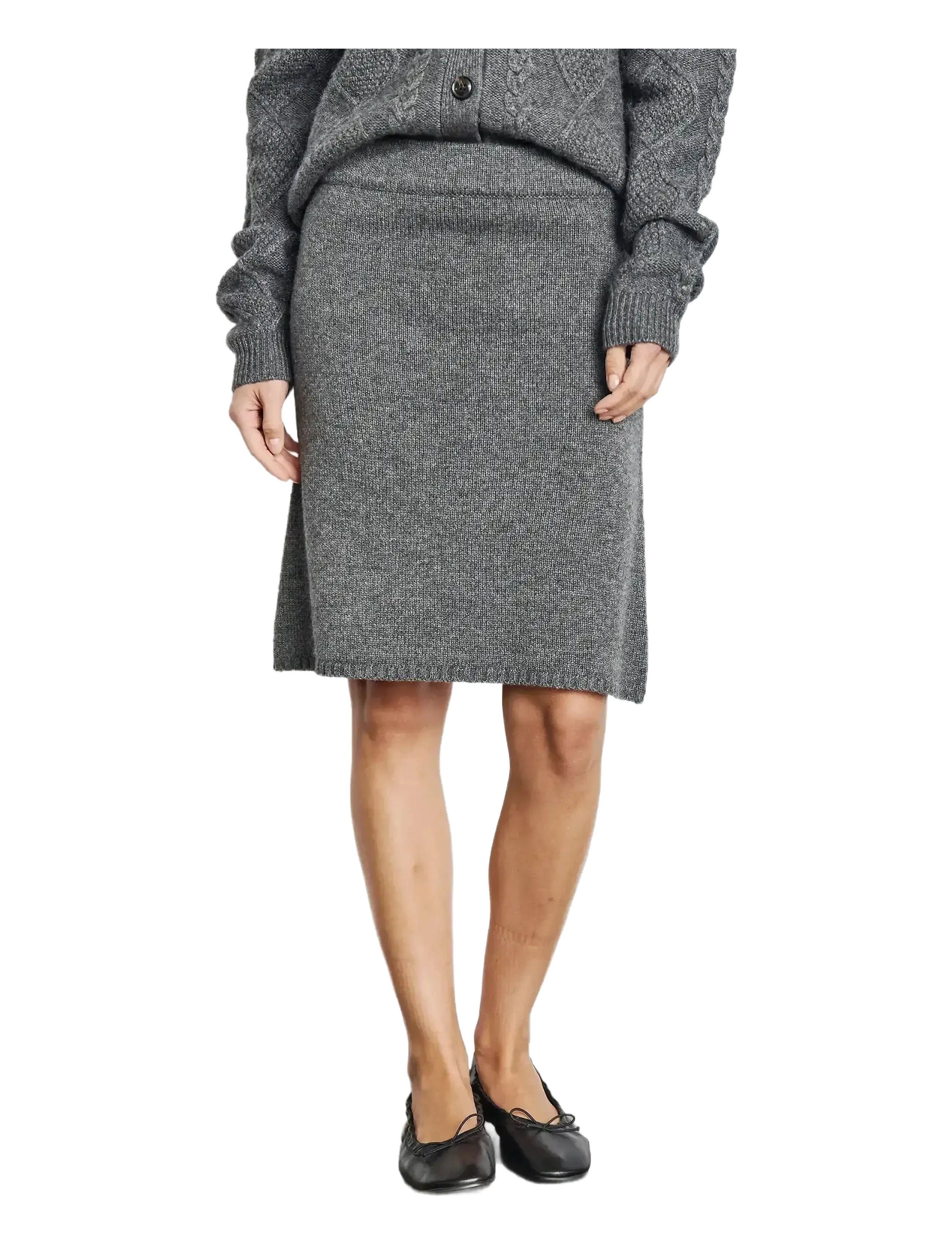 Bruun & Stengade - BS June Skirt - strikkede nederdele - dark grey - 3