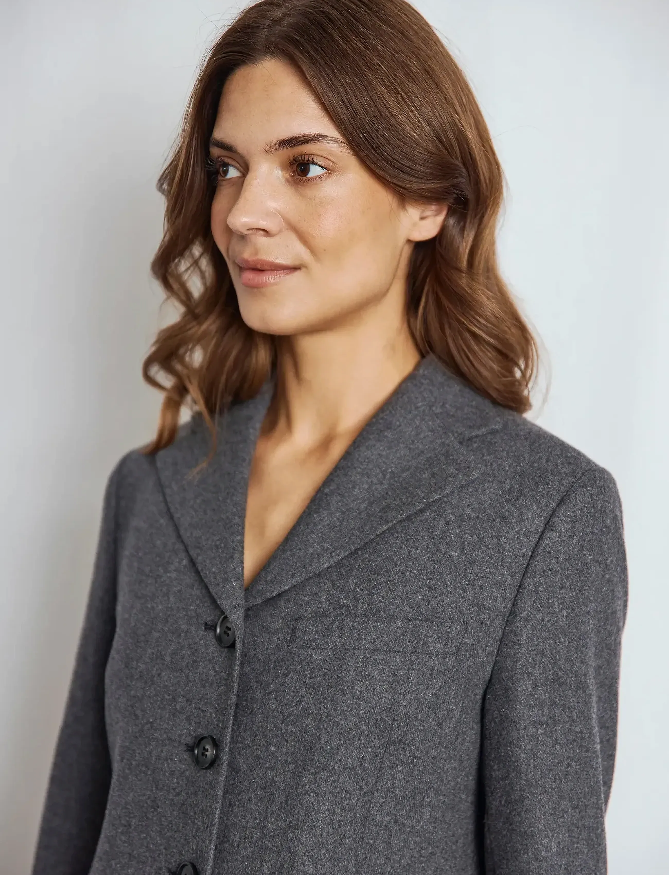 Bruun & Stengade - BS Maria Slim Fit Blazer - enkeltspente blazere - dark grey - 4