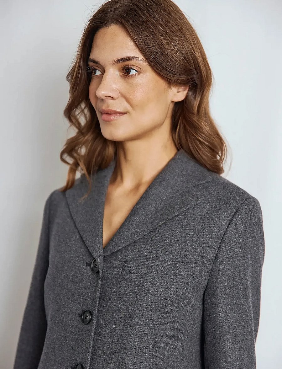 Bruun & Stengade - BS Maria Slim Fit Blazer - enkeltspente blazere - dark grey - 4