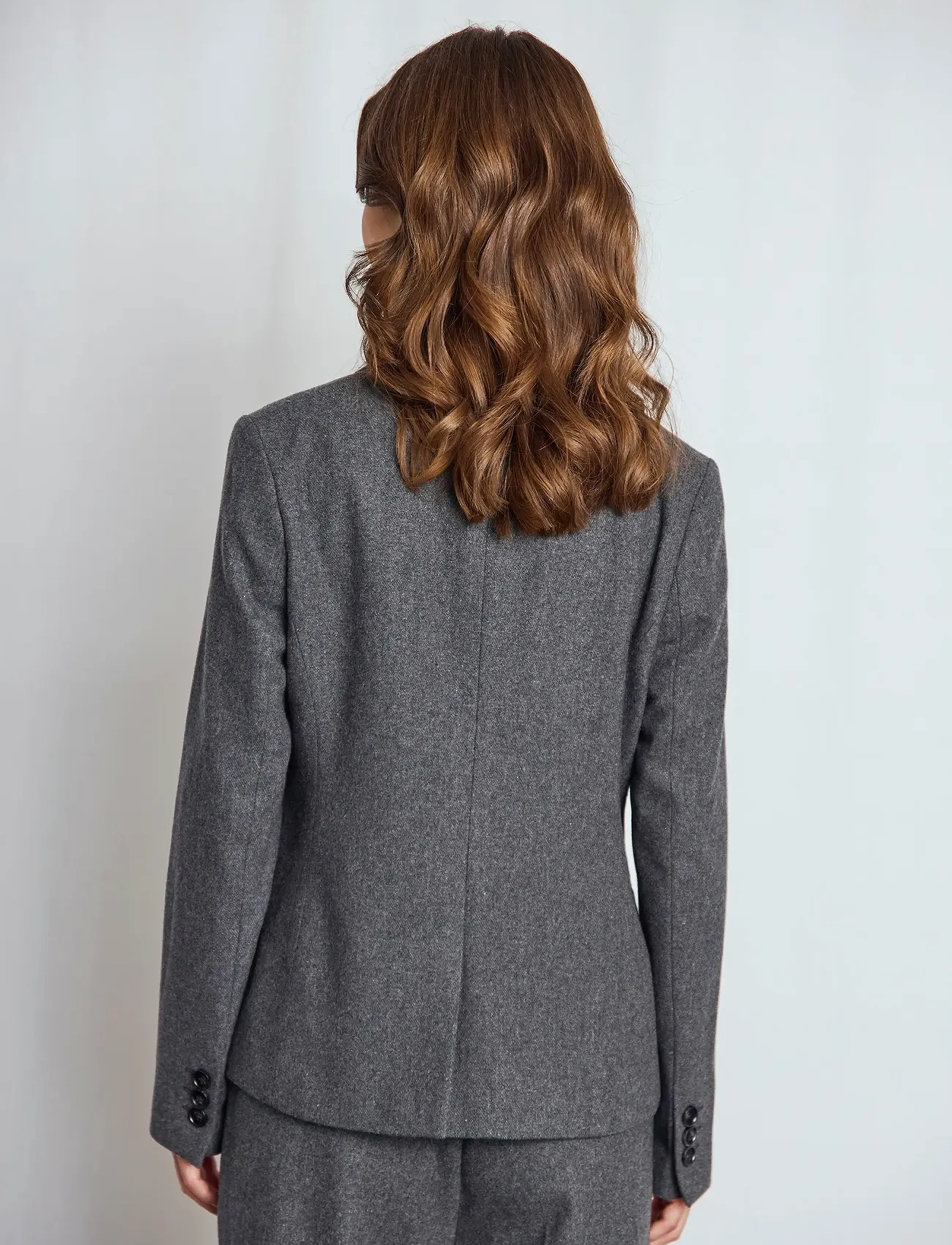 Bruun & Stengade - BS Maria Slim Fit Blazer - enkeltspente blazere - dark grey - 5