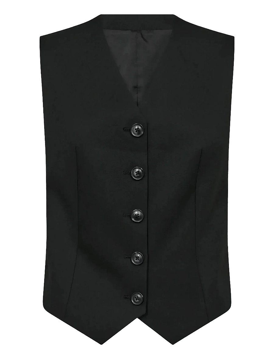 Bruun & Stengade - BS Una Slim Fit Vest - Ülikonna vestid - black - 1