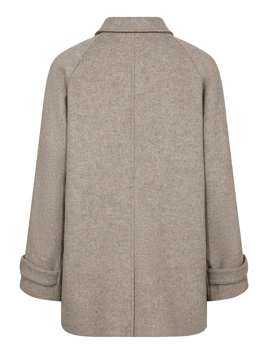 Bruun & Stengade - BS Siv Jacket - wolljacken - light brown - 2