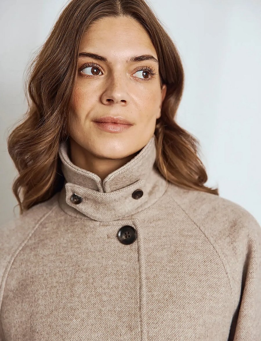 Bruun & Stengade - BS Siv Jacket - wolljacken - light brown - 4