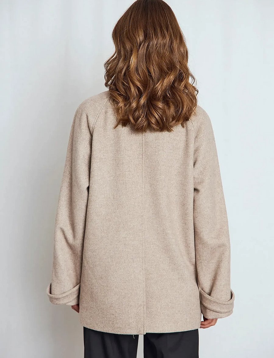 Bruun & Stengade - BS Siv Jacket - wolljacken - light brown - 5