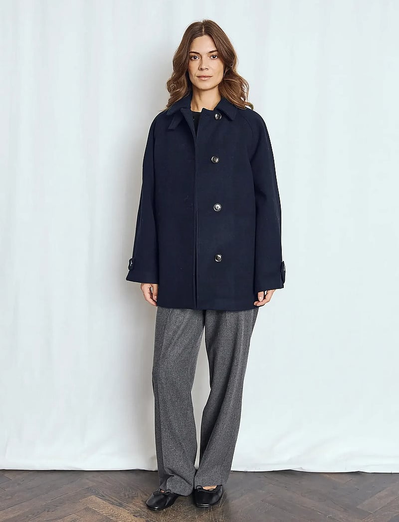 Bruun & Stengade - BS Siv Jacket - uldjakker - navy - 0