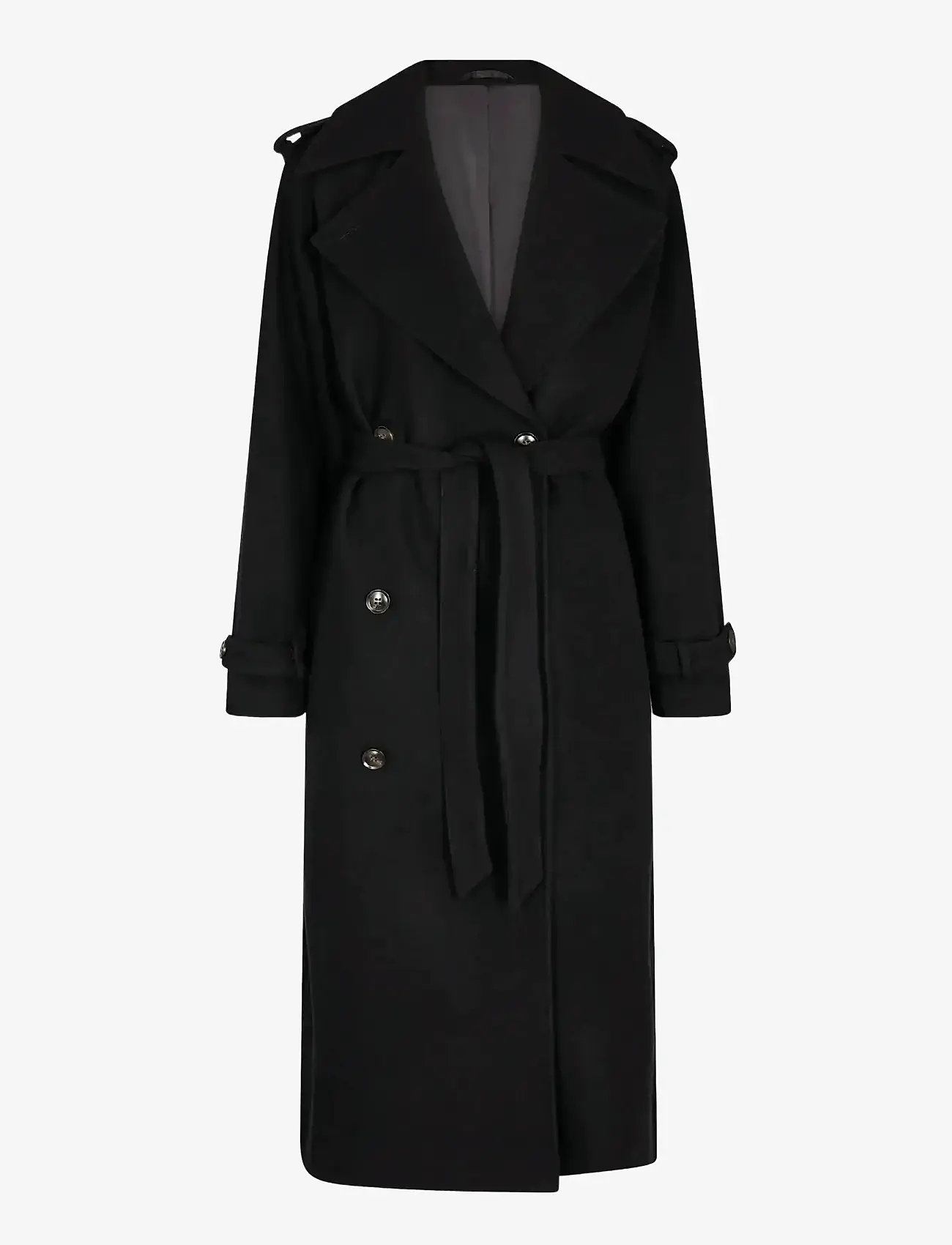 Bruun & Stengade - BS Kaylee Coat - villased mantlid - black - 1