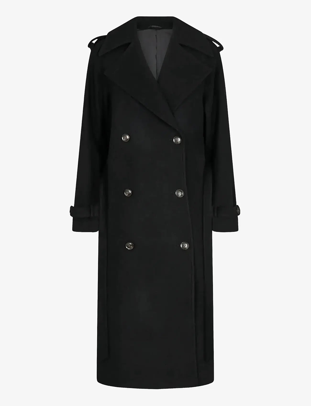 Bruun & Stengade - BS Kaylee Coat - villased mantlid - black - 2