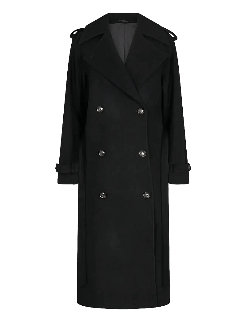 Bruun & Stengade - BS Kaylee Coat - villased mantlid - black - 2