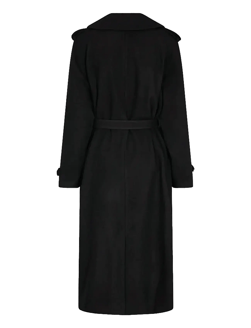 Bruun & Stengade - BS Kaylee Coat - villased mantlid - black - 3