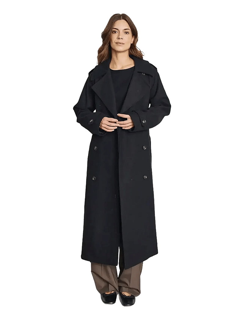Bruun & Stengade - BS Kaylee Coat - villased mantlid - black - 4
