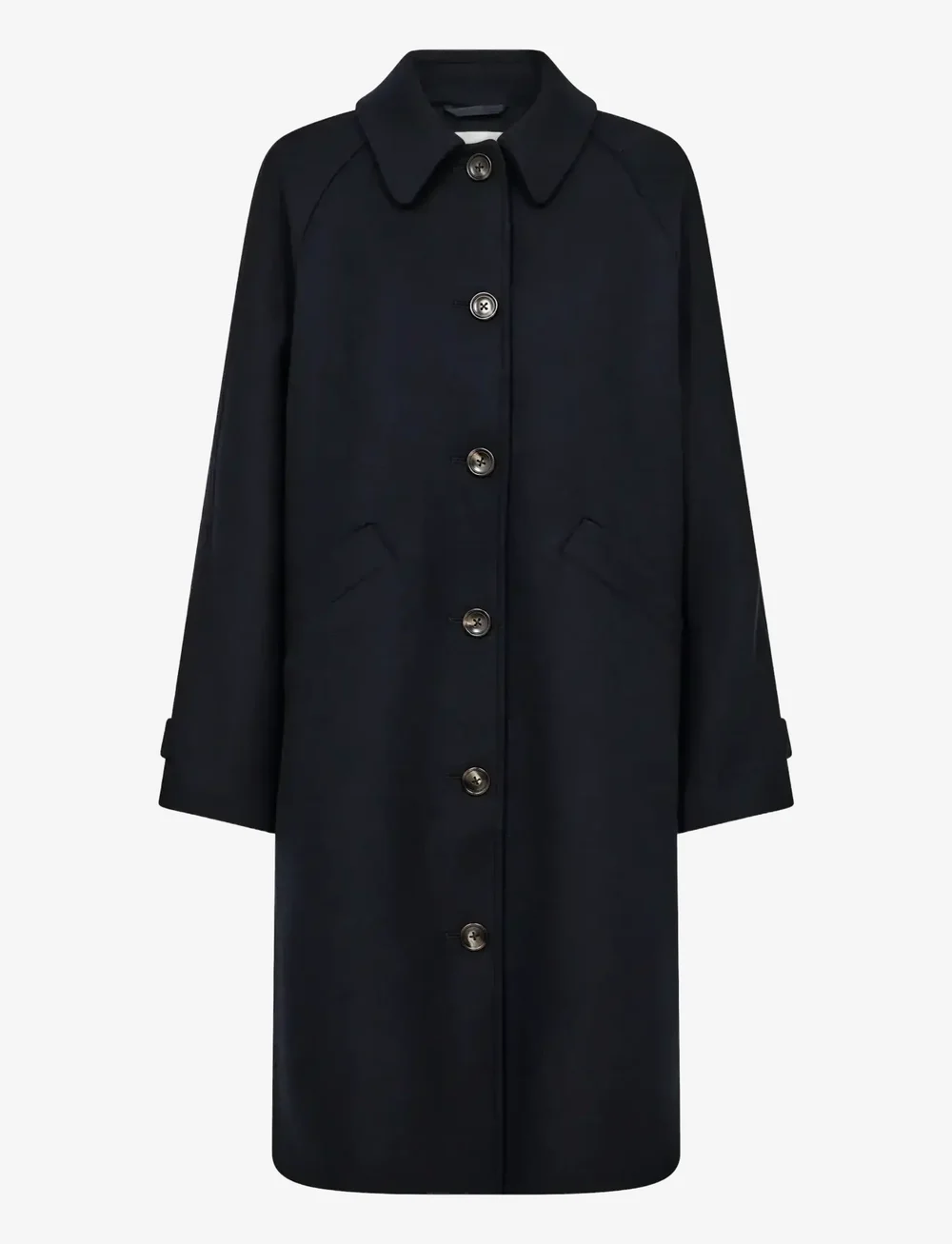 Bruun & Stengade - BS Ylva Coat - wollmäntel - navy - 1