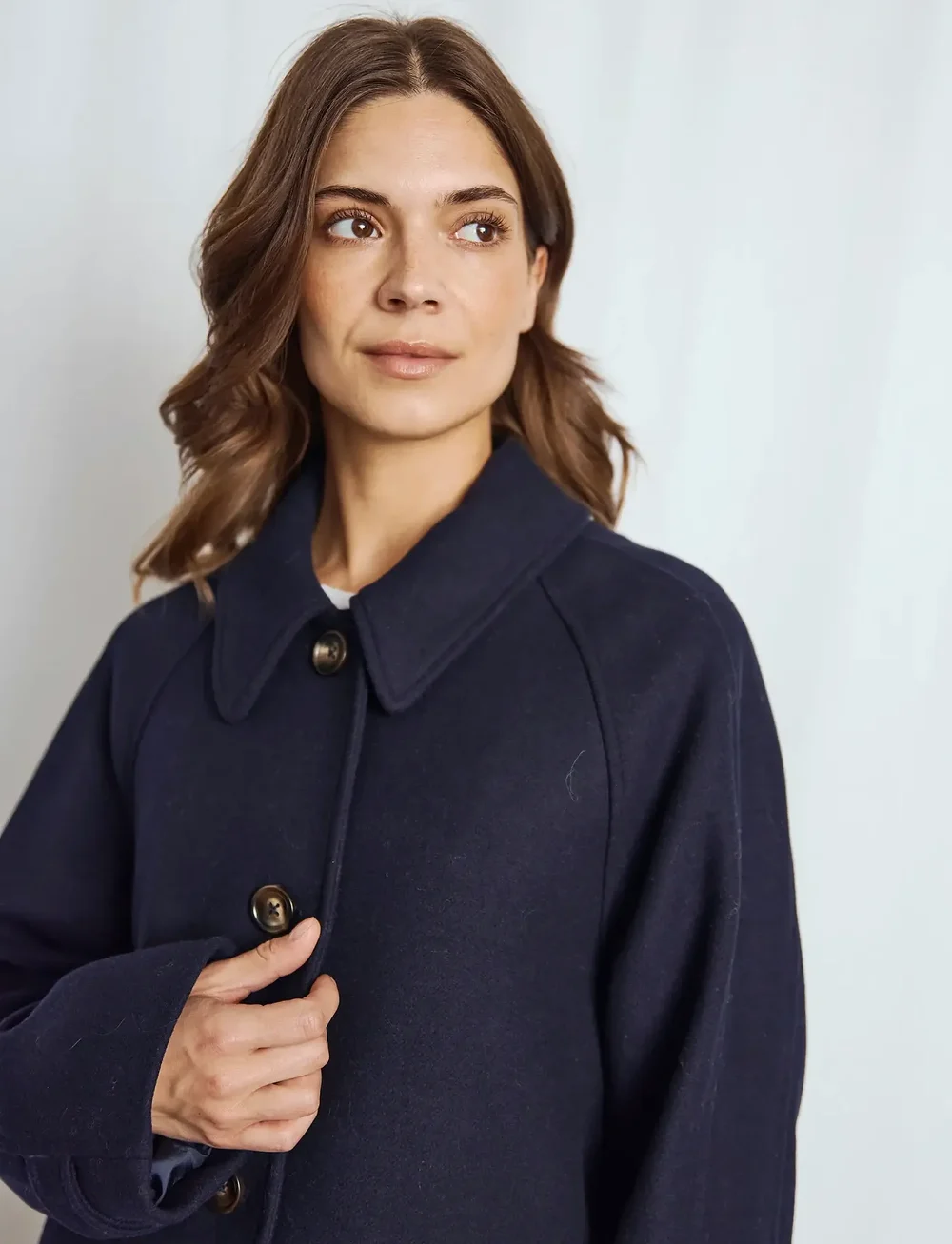 Bruun & Stengade - BS Ylva Coat - wollmäntel - navy - 0