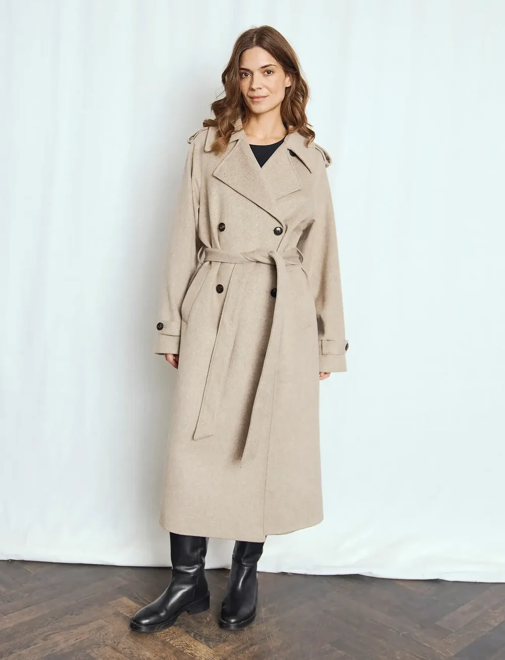 Bruun & Stengade - BS Kaylee Coat - uldfrakker - light brown - 4