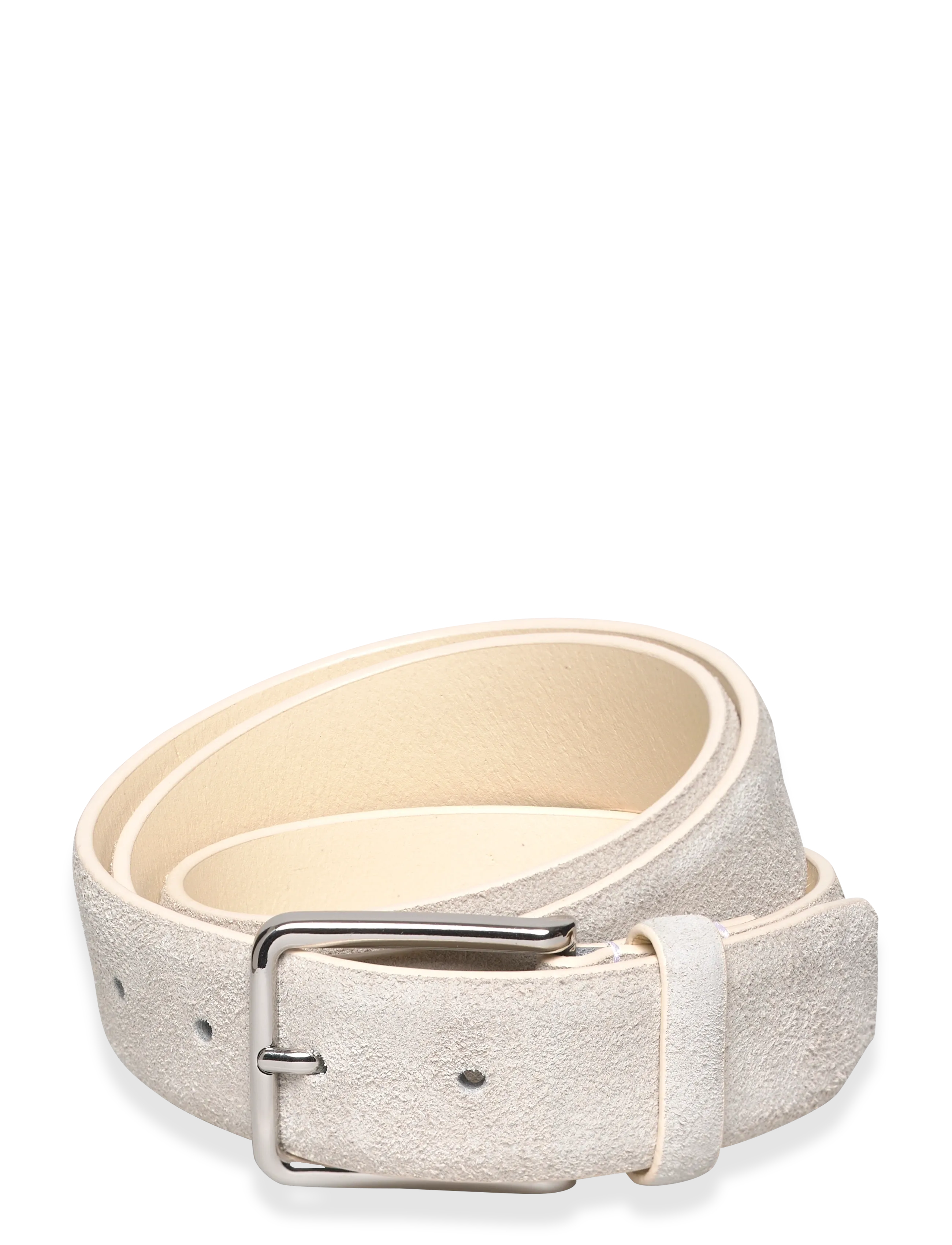 Bruun & Stengade Bs Niels Regular Fit Belt, 95, Cream, Bælter > Klassiske Bælter, Herre