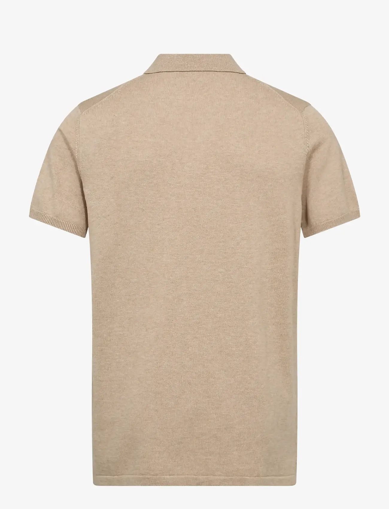 Bruun & Stengade - BS Baldo Regular Fit Polo Shirt - kortærmede poloer - beige - 2