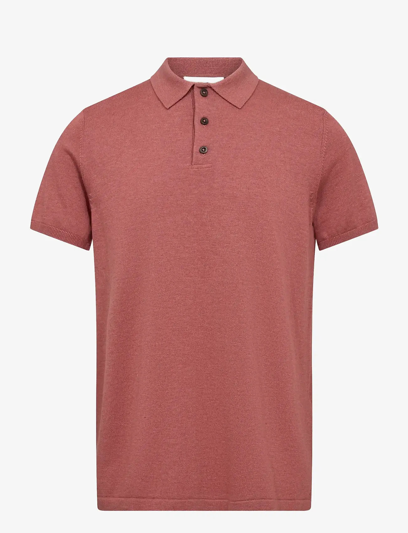Bruun & Stengade - BS Baldo Regular Fit Polo Shirt - kortærmede poloer - dusty clay - 1