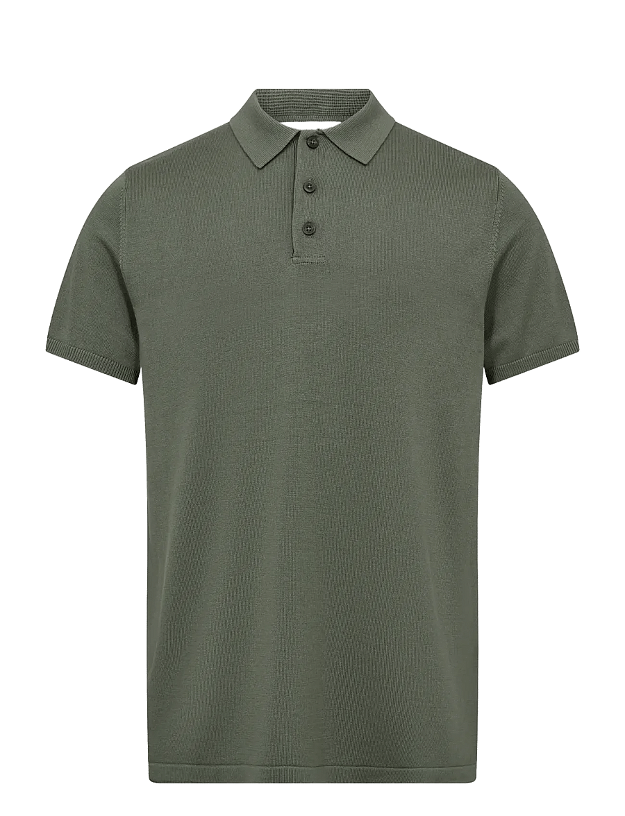Bruun & Stengade - BS Baldo Regular Fit Polo Shirt - kurzärmelig - green - 1