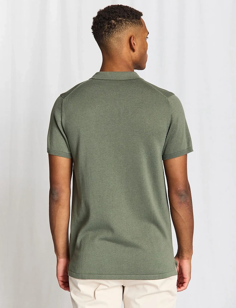 Bruun & Stengade - BS Baldo Regular Fit Polo Shirt - kurzärmelig - green - 3