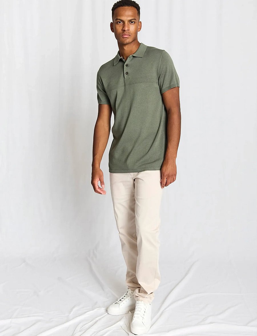 Bruun & Stengade - BS Baldo Regular Fit Polo Shirt - kurzärmelig - green - 5