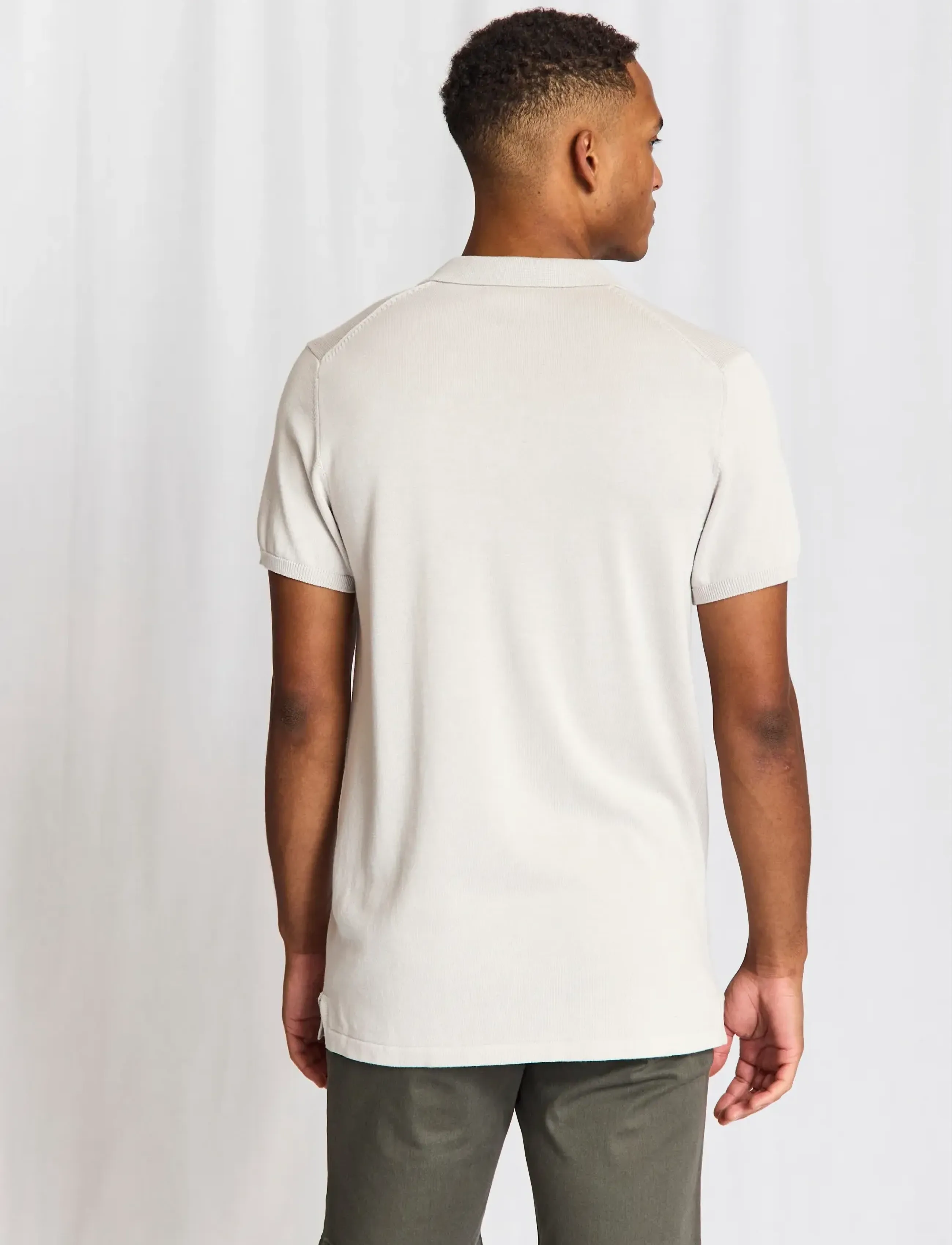 Bruun & Stengade BS Baldo Regular Fit Polo Shirt - Kurzärmelig - KIT / grey