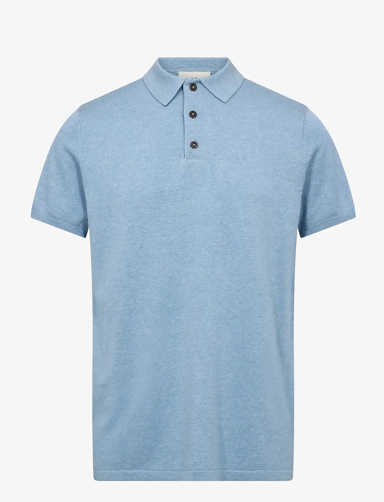 Bruun & Stengade - BS Baldo Regular Fit Polo Shirt - kortærmede poloer - light blue - 1