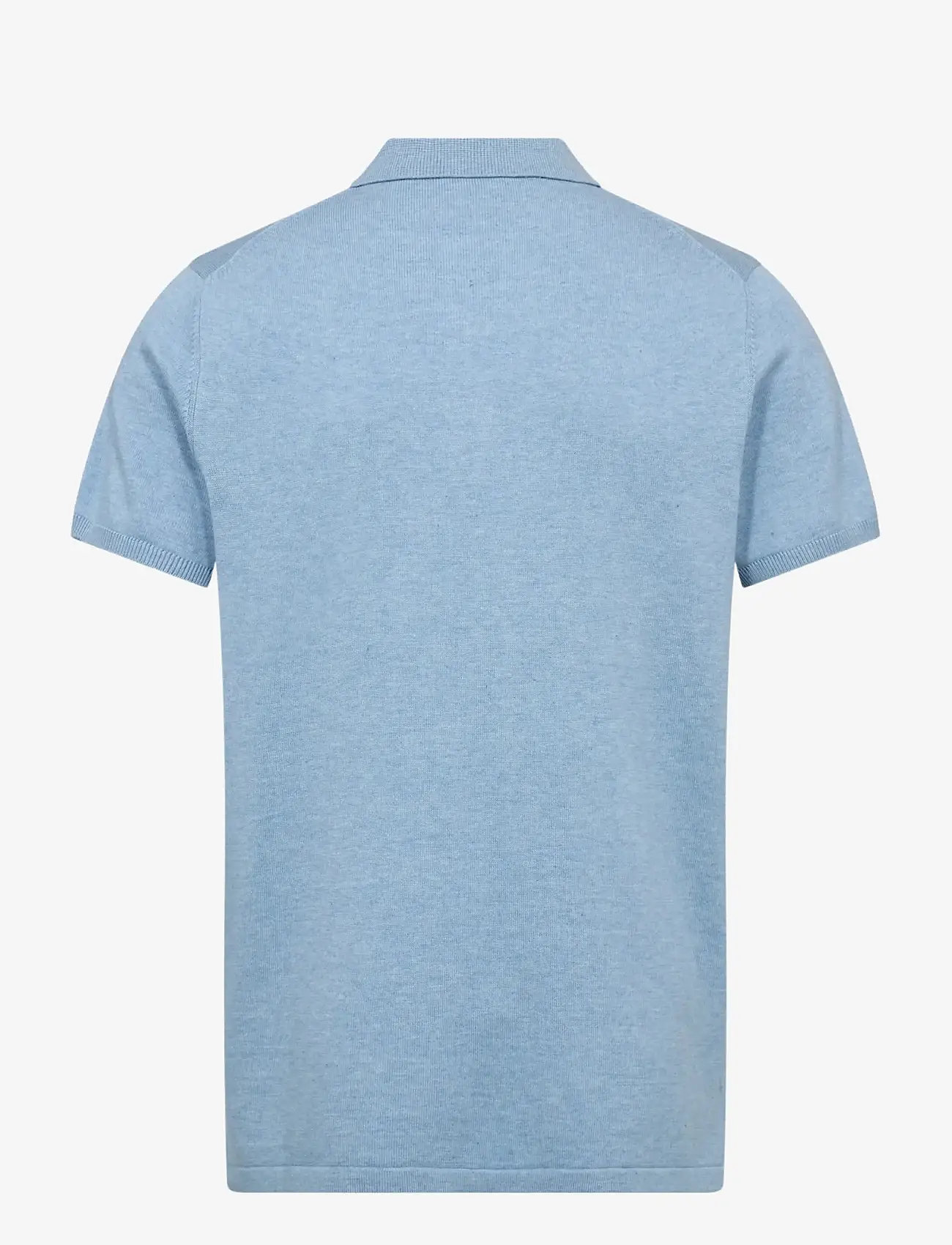 Bruun & Stengade - BS Baldo Regular Fit Polo Shirt - kortærmede poloer - light blue - 2