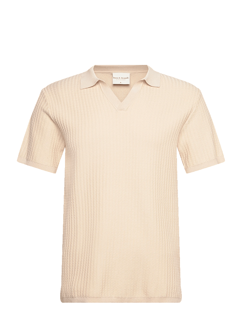 Bruun & Stengade - BS Santino Regular Fit Polo Shirt - gestrickte polohemden - kit - 0