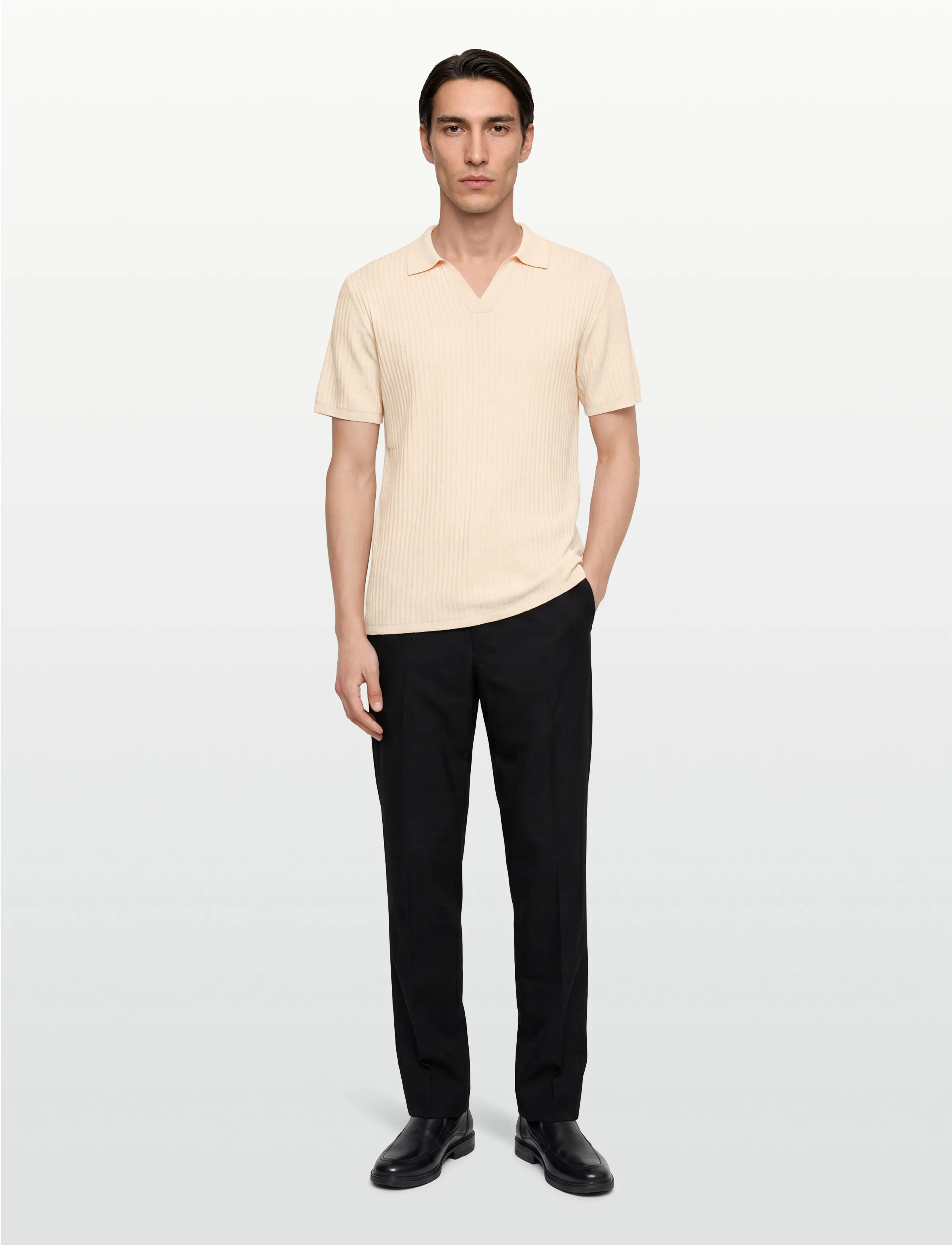 Bruun & Stengade BS Santino Regular Fit Polo Shirt - Polos - KIT / cream