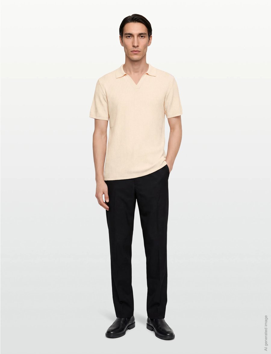Bruun & Stengade - BS Santino Regular Fit Polo Shirt - gestrickte polohemden - kit - 0