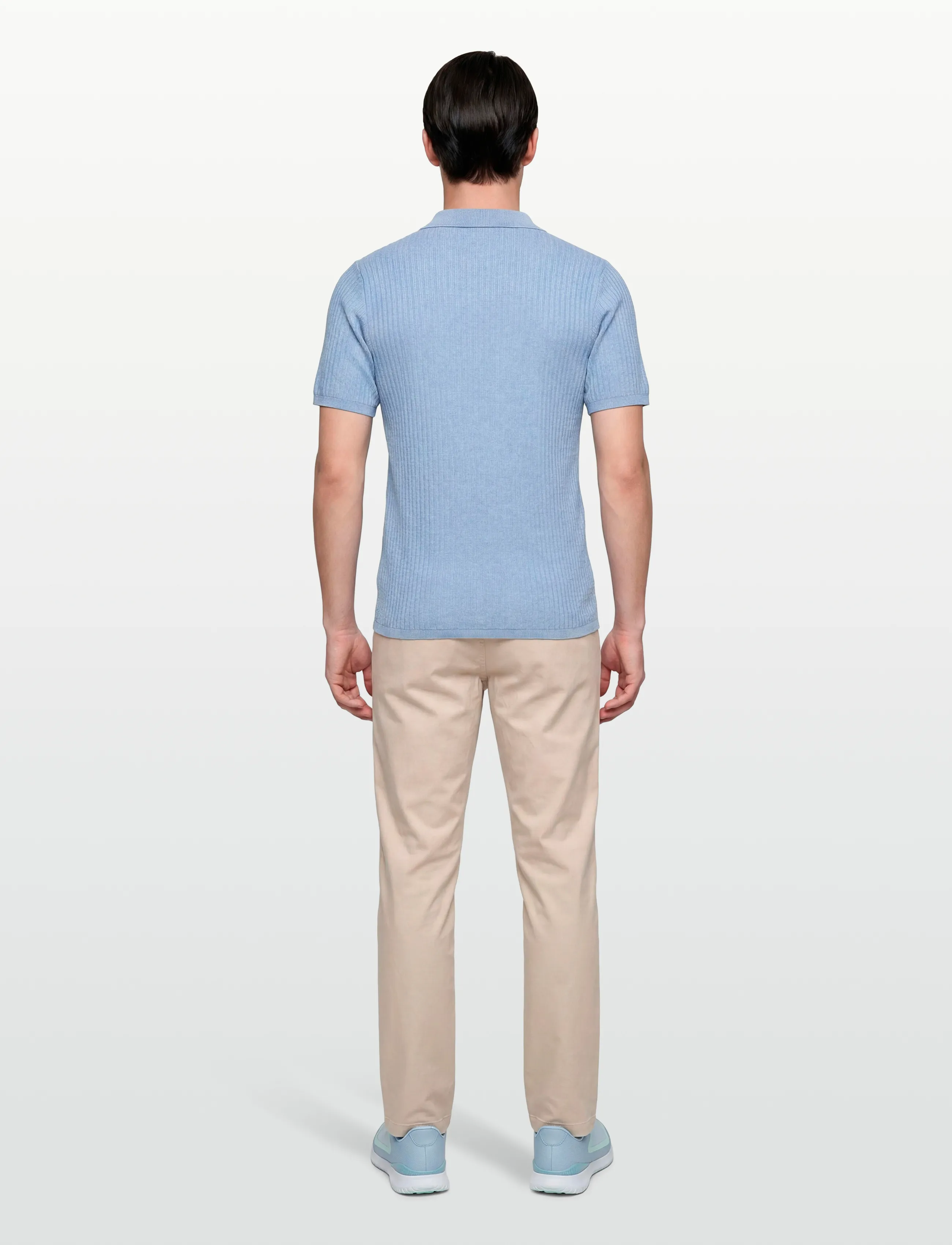 Bruun & Stengade - BS Santino Regular Fit Polo Shirt - polostrik - light blue - 4