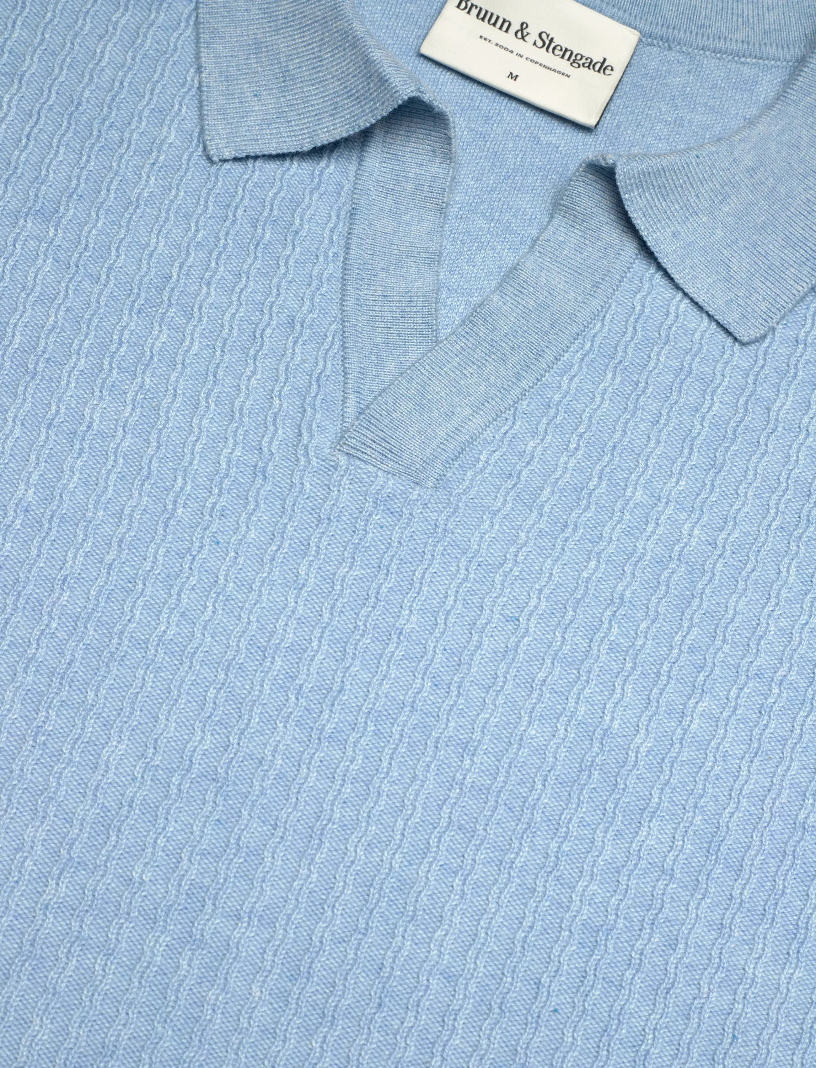 Bruun & Stengade - BS Santino Regular Fit Polo Shirt - polostrik - light blue - 5