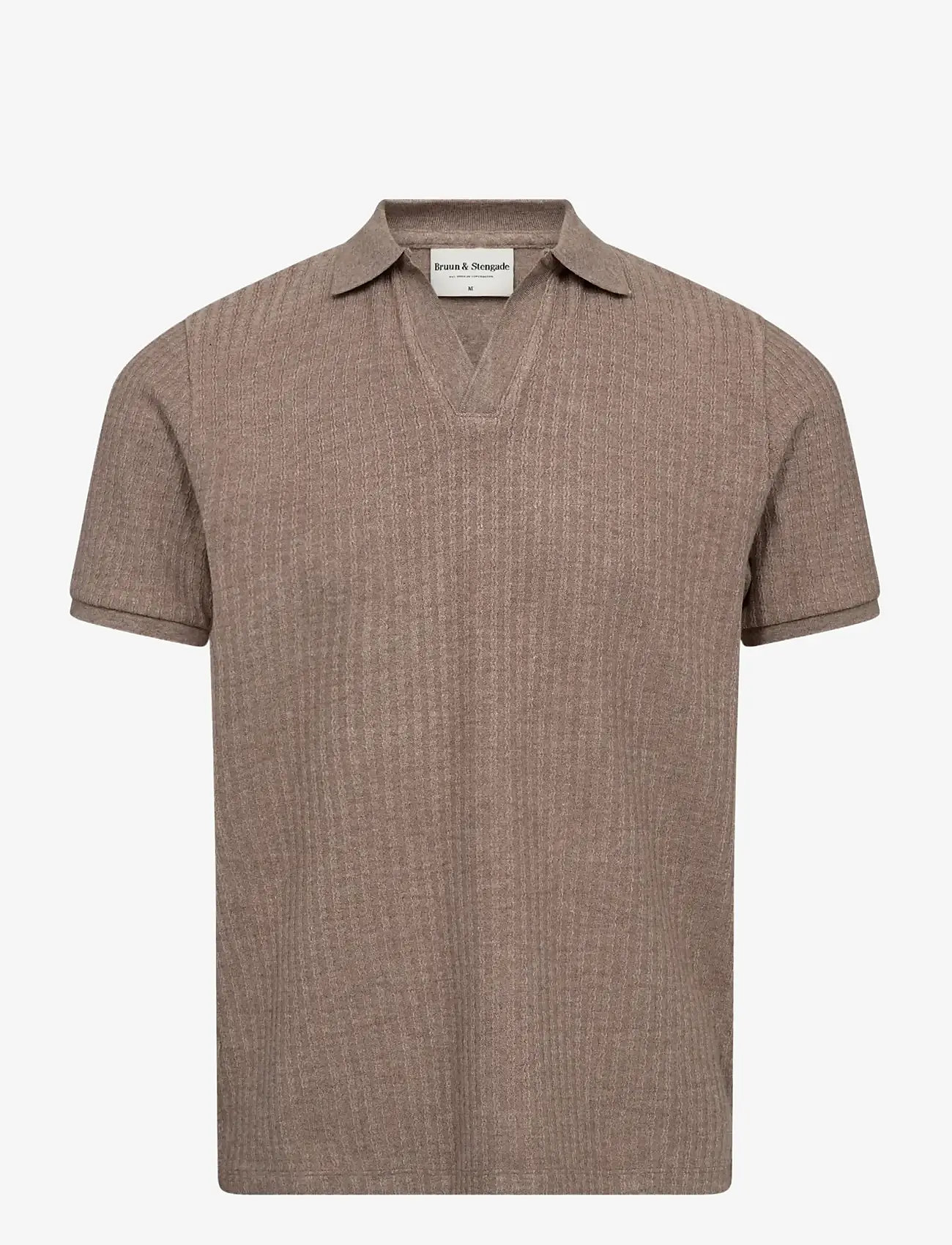 Bruun & Stengade - BS Santino Regular Fit Polo Shirt - polostrik - mink - 1