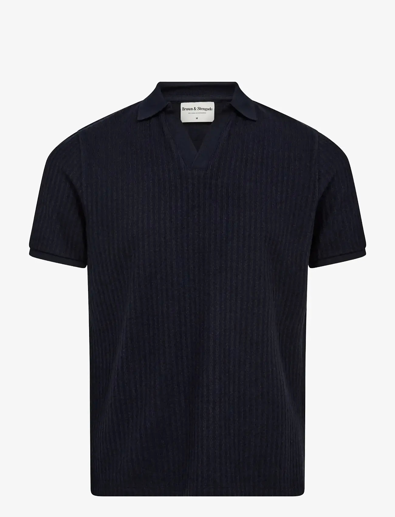 Bruun & Stengade - BS Santino Regular Fit Polo Shirt - stickade pikéer - navy - 1