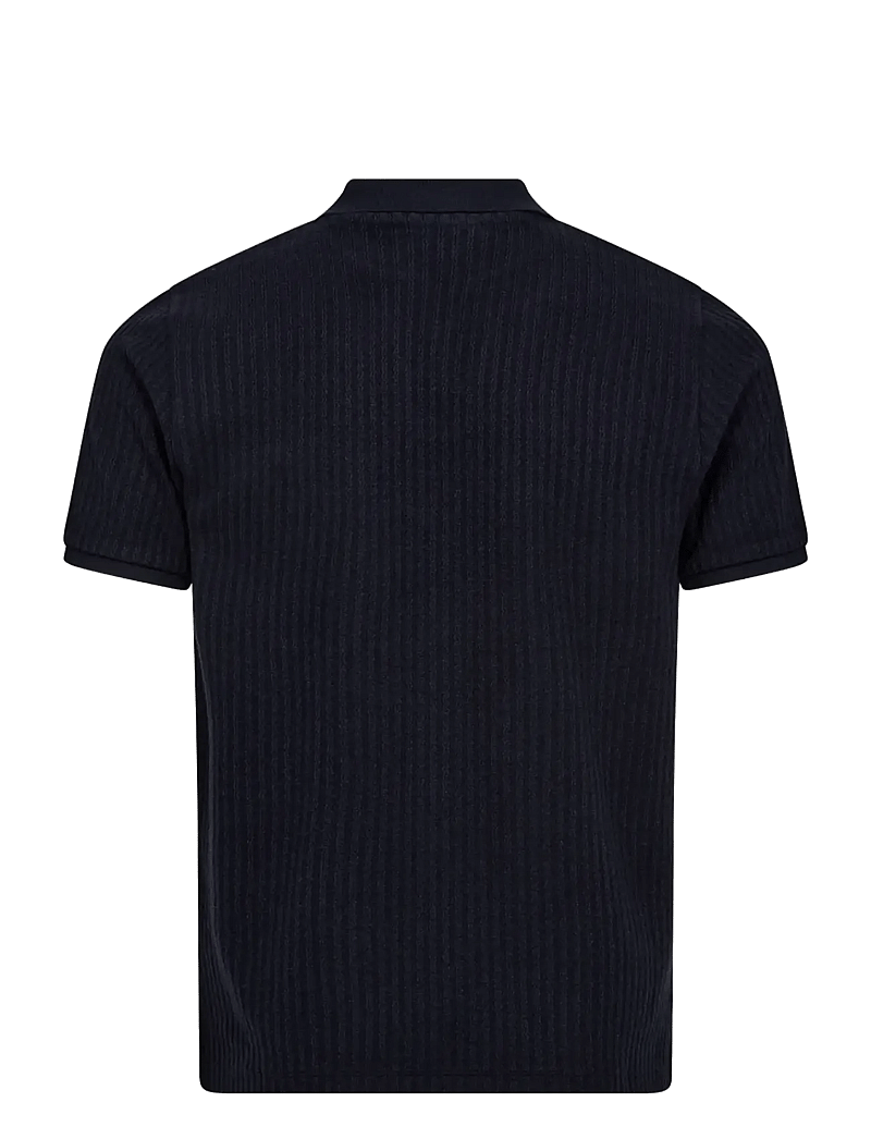Bruun & Stengade - BS Santino Regular Fit Polo Shirt - gestrickte polohemden - navy - 2