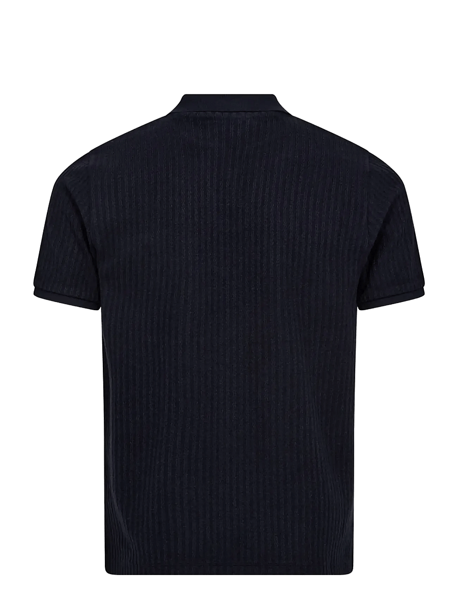 Bruun & Stengade - BS Santino Regular Fit Polo Shirt - gestrickte polohemden - navy - 2