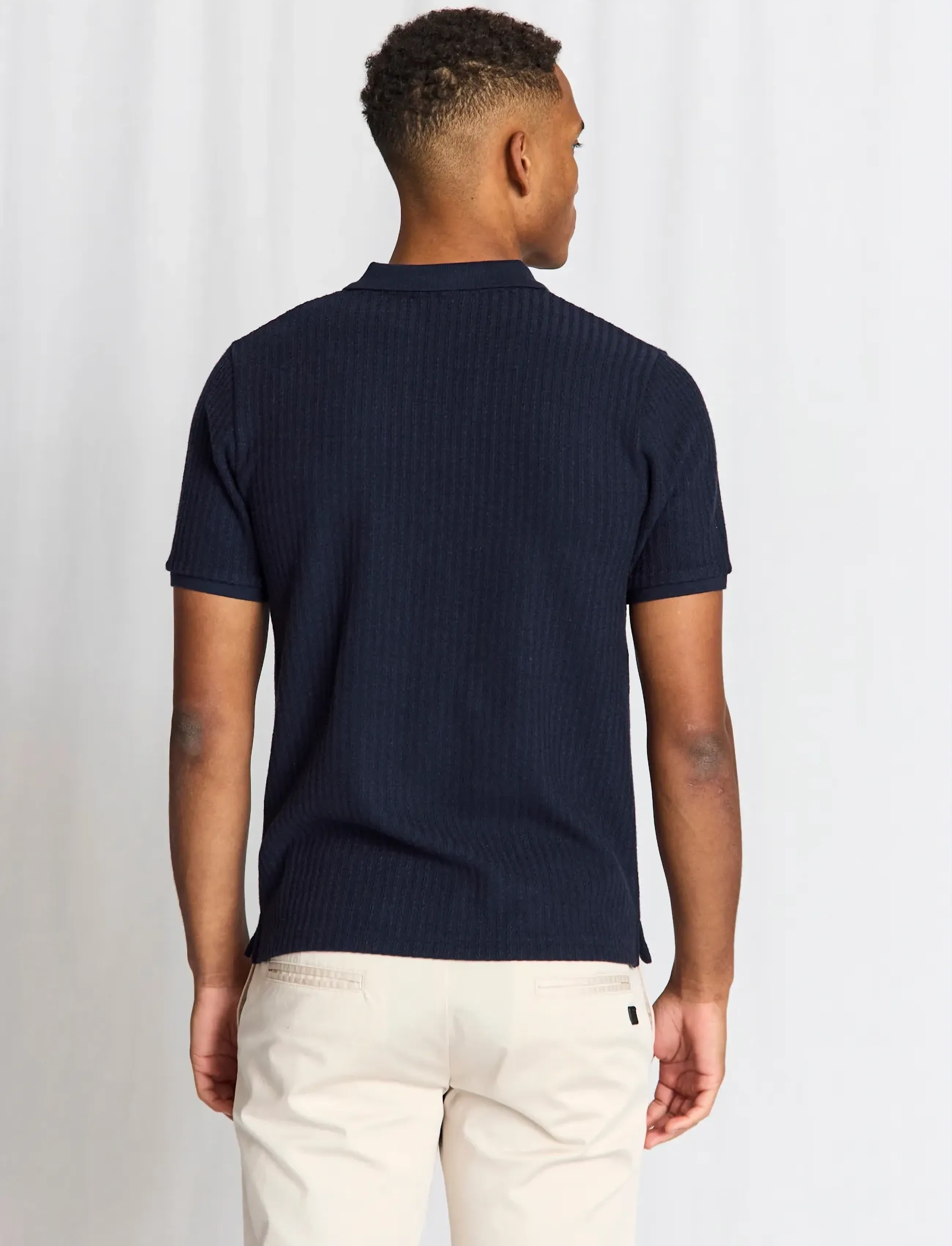 Bruun & Stengade - BS Santino Regular Fit Polo Shirt - polostrik - navy - 3