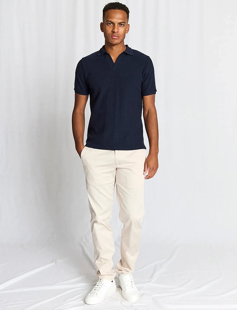 Bruun & Stengade - BS Santino Regular Fit Polo Shirt - gestrickte polohemden - navy - 5