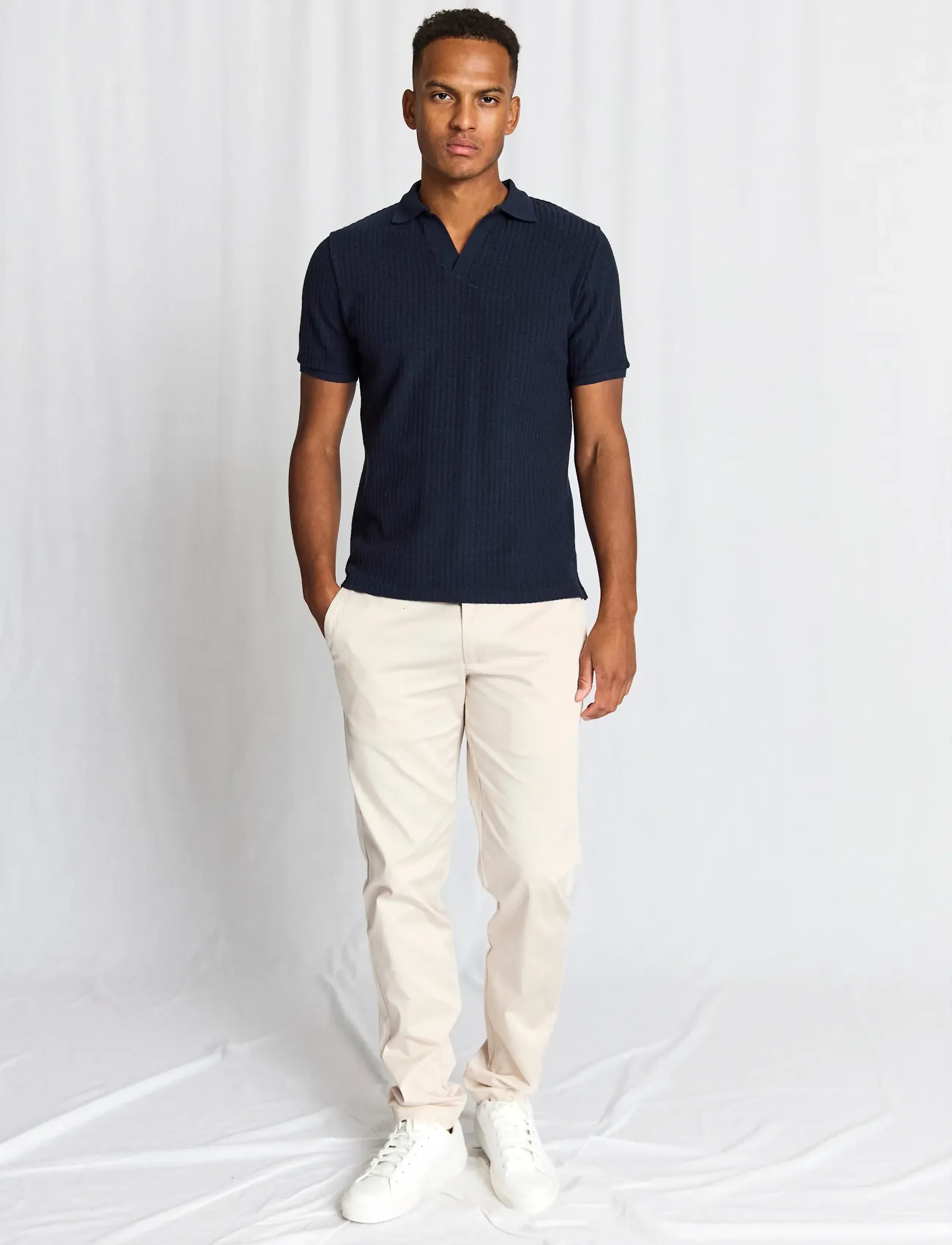 Bruun & Stengade - BS Santino Regular Fit Polo Shirt - polostrik - navy - 5