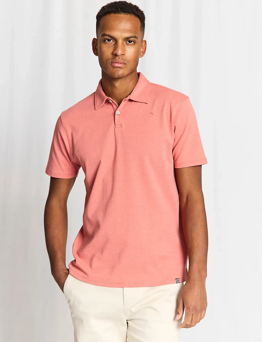 Bruun & Stengade - BS Ios Regular Fit Polo Shirt - kurzärmelig - dusty clay - 0
